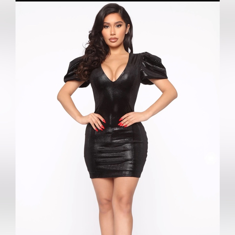 Metallic Mini Dress - Picture 2 of 3